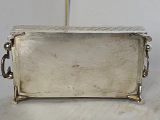 Bauletto Portagioielli Argento 800 Cesellato Mano