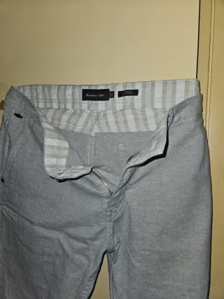 Pantalones Massimo Dutti Talla 42 Gris