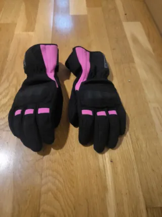 Guantes Spidi Voyager Lady H2Out Negro/Fucsia T7/M