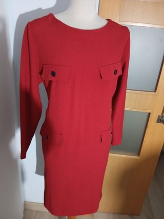 Vestido rojo hecho a mano