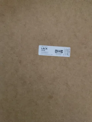 Mesa auxiliar negra Ikea Lack