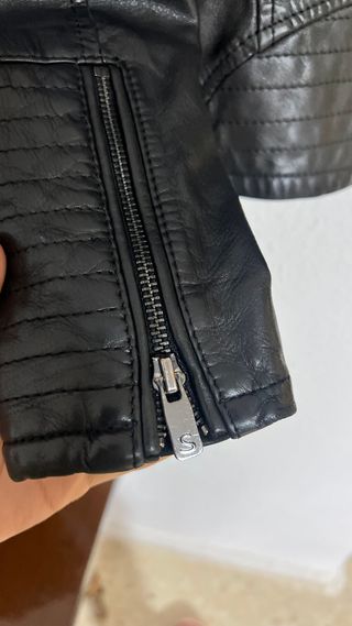 Chaqueta de piel Salsa Negra