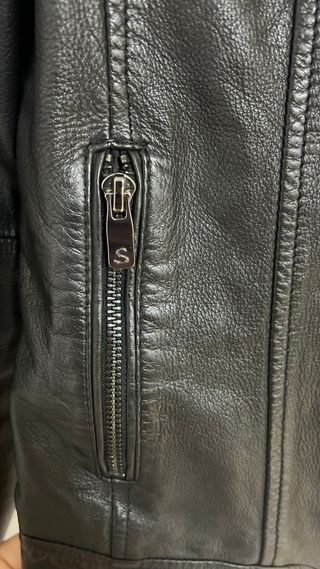 Chaqueta de piel Salsa Negra