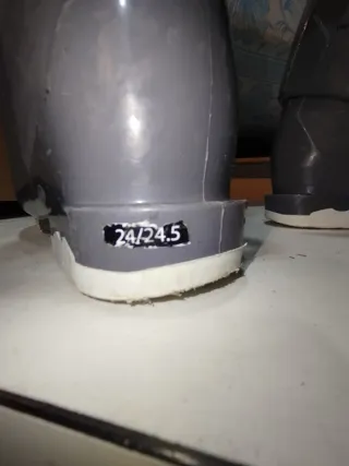 Stivali da sci infantili grigi