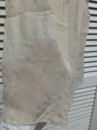 Blusa Camisa sin mangas estampada Mango beige S