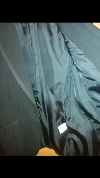 Americana H&M Negra Rayas