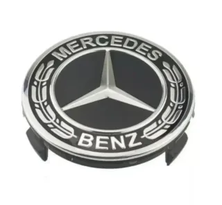4 TAPABUJES CENTRO RUEDA LLANTA TAPA MERCEDES 75MM
