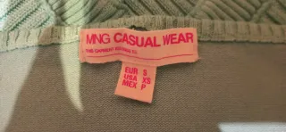 Top halter tejido MANGO turquesa