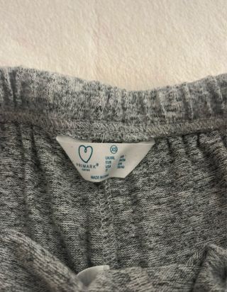 Pack 2 shorts saténrosa  y algodón gris Primark xs