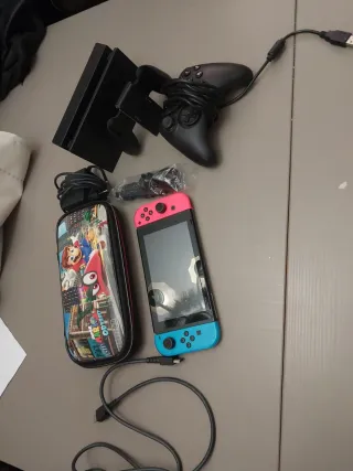 Nintendo Switch Azul/Rosa + Accesorios