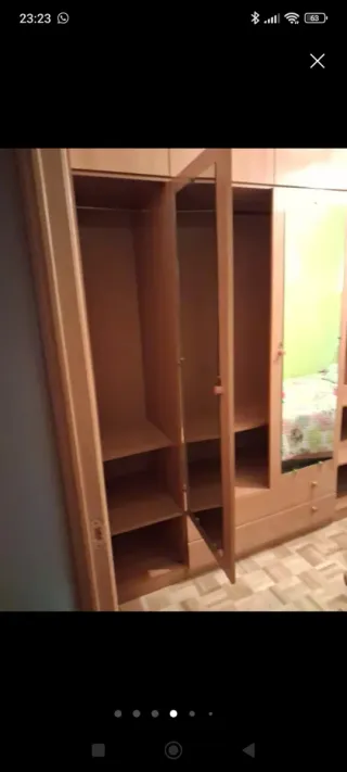 Armario 4 puertas con espejo