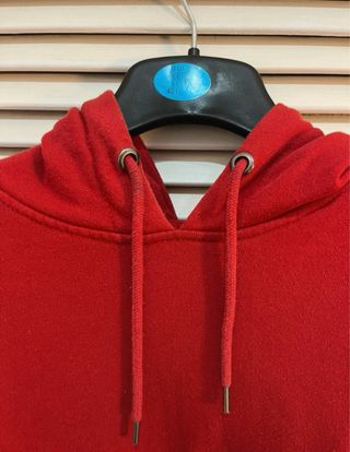 Sudadera básica roja con capucha  Primark Talla L