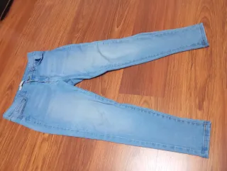 Pantalón vaquero elástico mujer