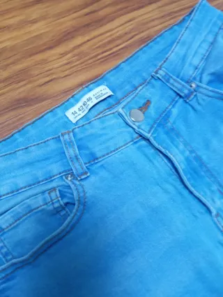 Pantalón vaquero elástico mujer