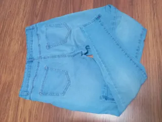 Pantalón vaquero elástico mujer
