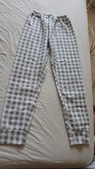 Pigiama pile donna/ragazza grigio