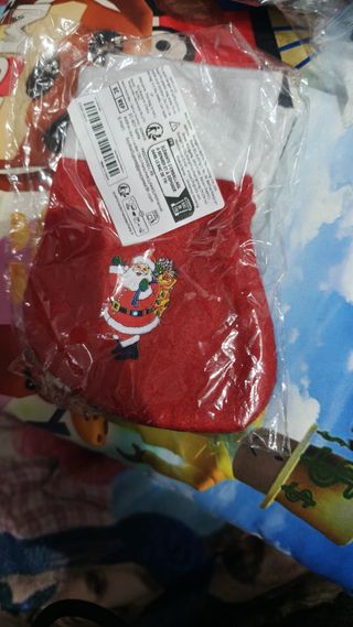 2 Calcetines Navideños Decorativos Santa Claus