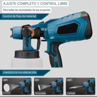 Pistola Pintura Spray Batería Recargable