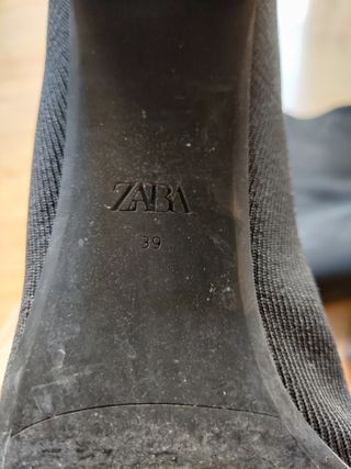 Botín Negro Guante Talla 39