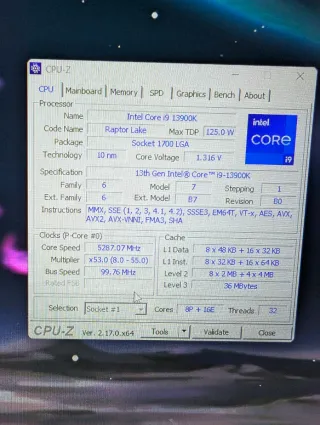 I9 13900K + MSI PRO Z790 A-MAX WIFI