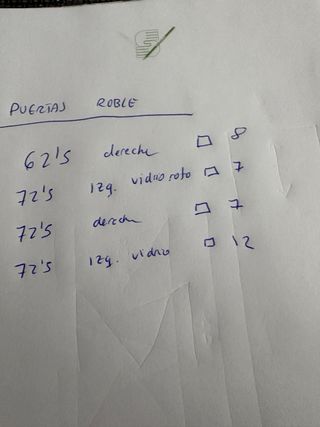 Puerta Roble con Cristal