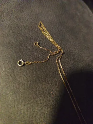 Cadena de oro 18k con colgante de caballito de mar