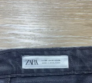 Vaqueros Zara Talla 36 Negro