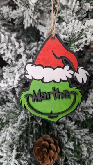 Bola Navidad Personalizada de El Grinch