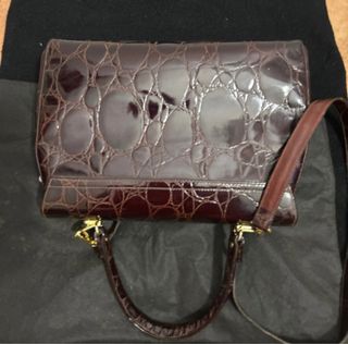 Borsa Gianni Chiarini vintage effetto coccodrillo