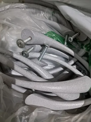 Tiradores de cocina grises 15cm (20 unidades)