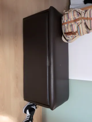 Zapatero banco entrada polipiel y madera