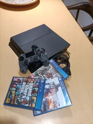 PS4 500GB Nero + Cavi + Controller + Giochi