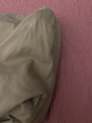 Gabardina entallada beige