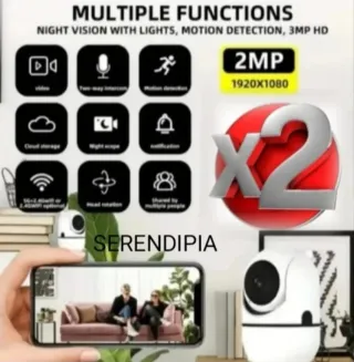 2 CÁMARAS DE VIGILANCIA WIFI.