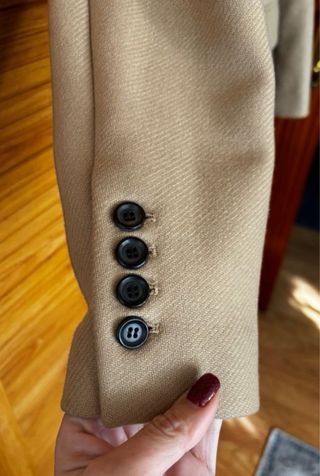 Abrigo lana Zara camel