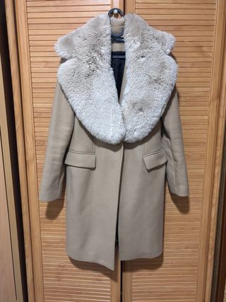 Abrigo lana Zara camel