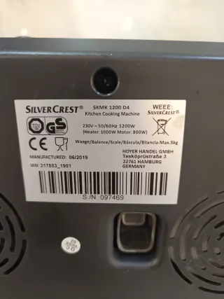 Robot Cocina Silvercrest Monsieur Cuisine