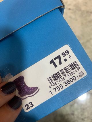 Botas Nieve Niña Talla 23 Corazones