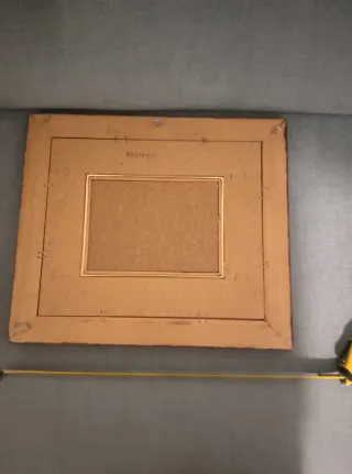 Cuadro P. Esmalte Marrón y Dorado