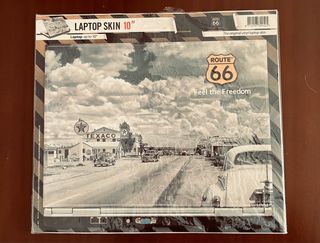 Vinilo portátil 10”. Diseño Ruta 66