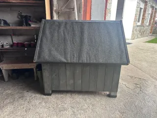 Caseta Perro Madera Negra TK-Pet Alpine NUEVA