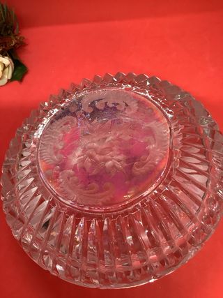 Portacenere cristallo lavorato anni '80