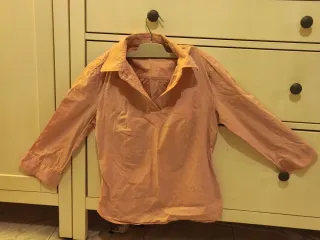 Camisa rosa manga larga