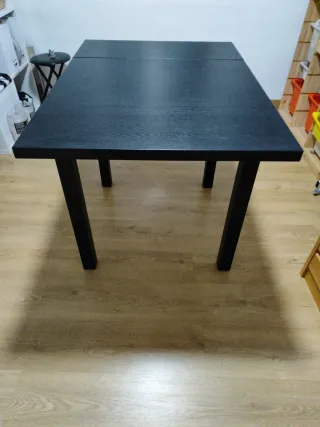 Mesa extensible negra Ikea