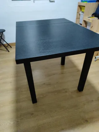 Mesa extensible negra Ikea
