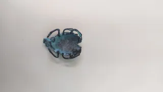 Bronzetto vintage scarabeo artigianale