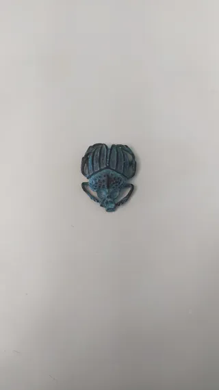 Bronzetto vintage scarabeo artigianale