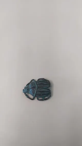 Bronzetto vintage scarabeo artigianale