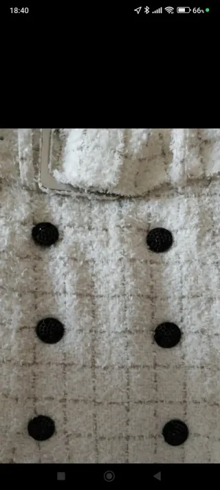 Falda Uterqüe Lana Tweed Talla S/M