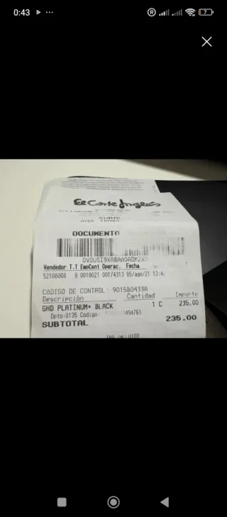 Plancha GHD Platinum Negra y Dorada